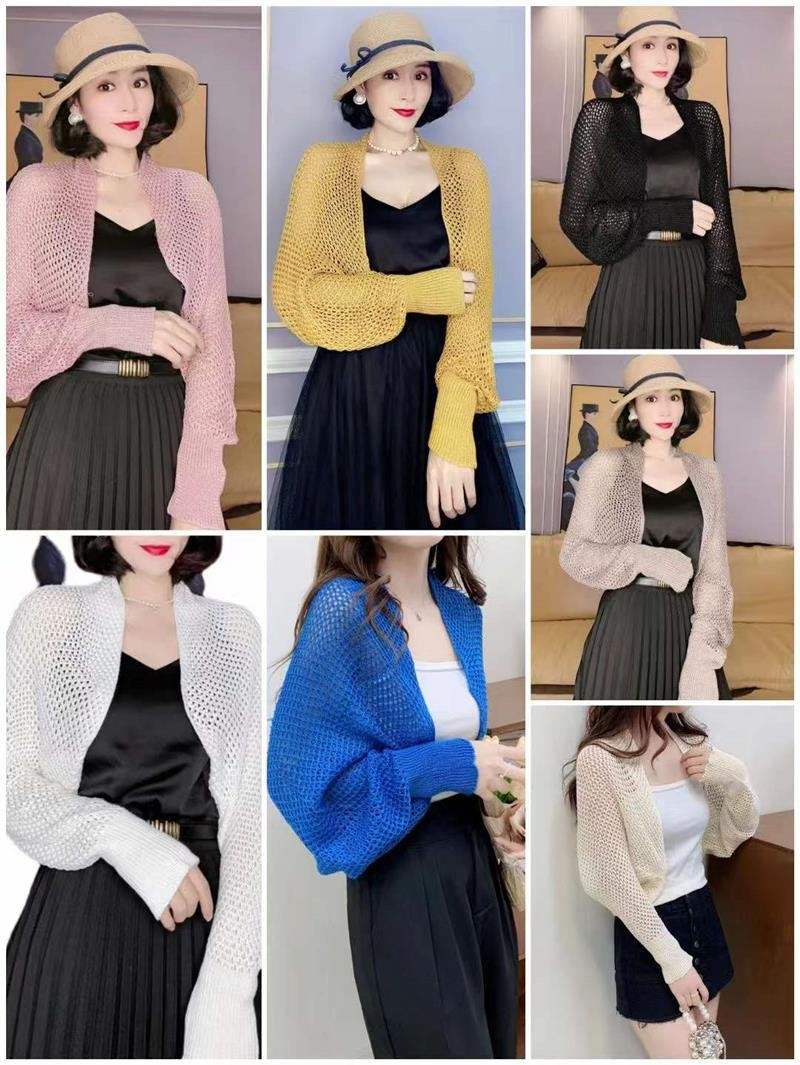 ニット カーディガン 長袖 無地 春夏 きれいめ 通勤 春 夏 シンプル 上品 ストレッチ レギュラー ポリエステル