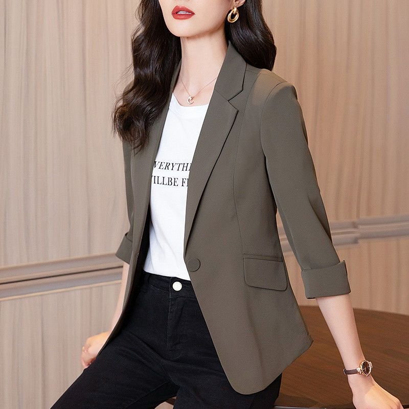 レディース ジャケット 無地 スリム 春夏 カジュアル 春 ショート 夏 シンプル レザー 薄手 レギュラー ポリエステル