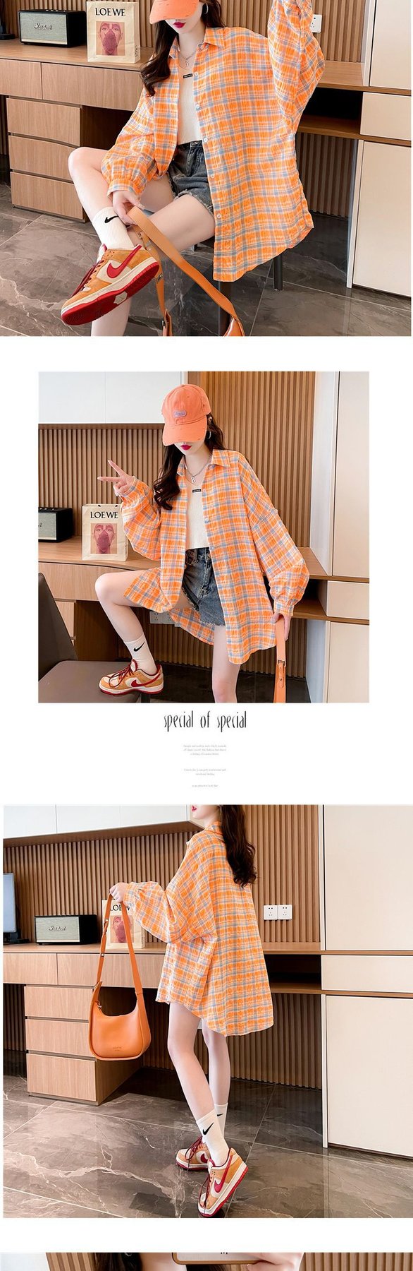 シャツ コート 長袖 チェック柄 ゆったり 春夏 カジュアル 前開き 春 夏 ミモレ ロング 薄手 切り替えデザイン ミディアム ポリエステル