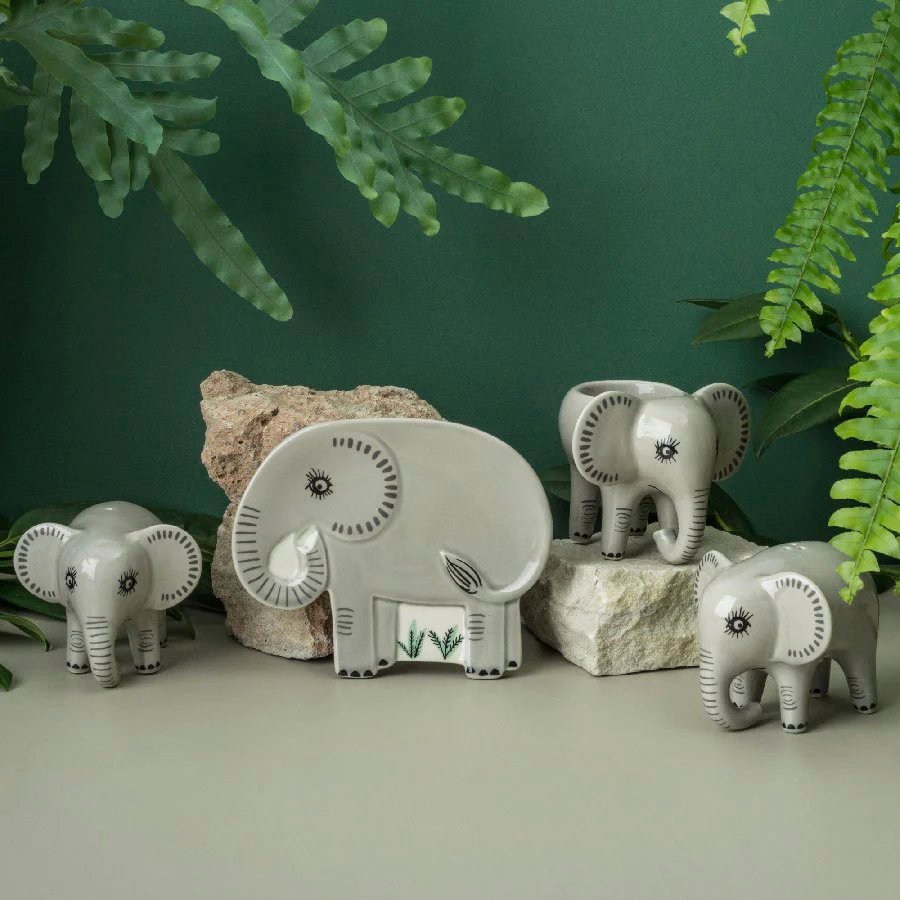 トレイ Hannah Turner Trinket Dish 動物