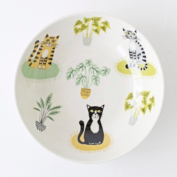 お皿 Hannah Turner ネコ Cat Pasta Bowl