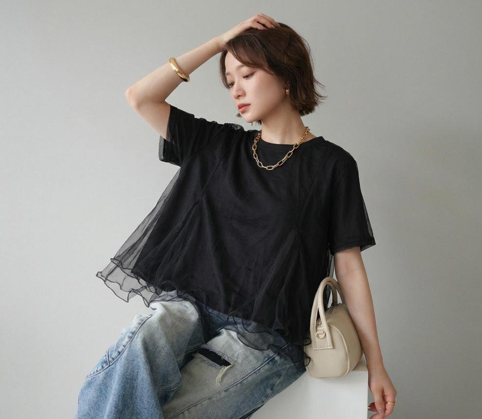 レディース トップス Tシャツ 半袖 無地 春夏 レトロ 通勤 春 重ね着 夏 シンプル シャツ 丸首