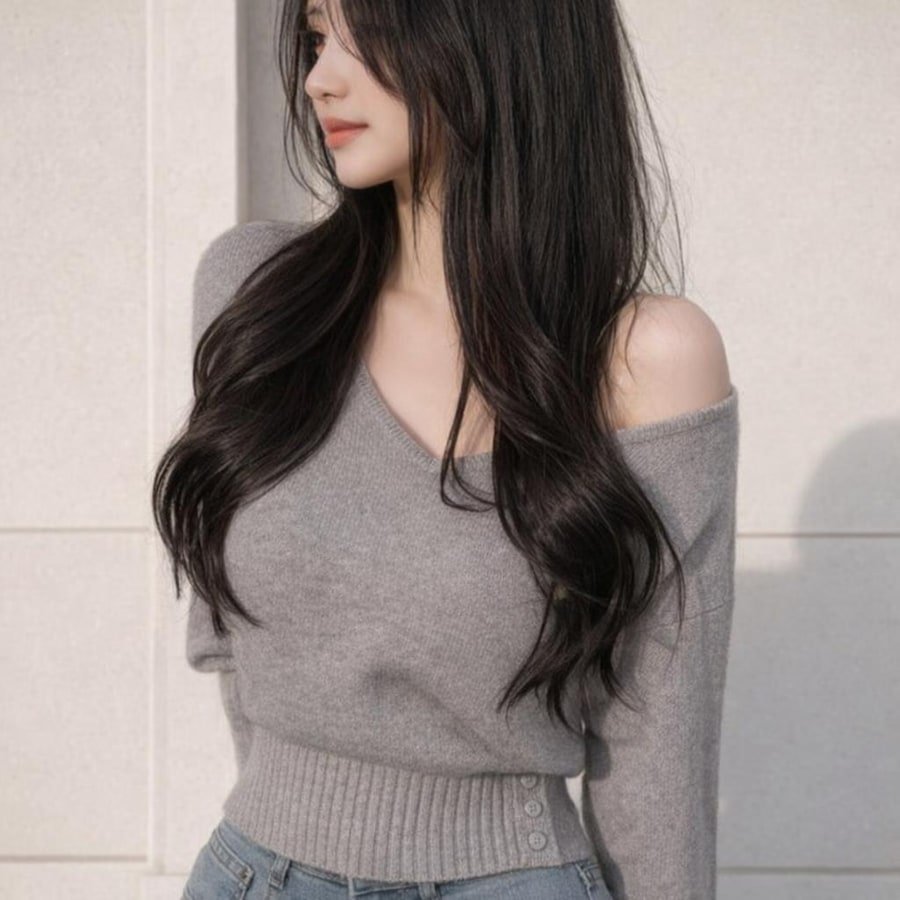 ニット 長袖 無地 春夏 カジュアル Vネック 春 夏 秋 シンプル 冬 韓国ファッション サイドボタン ボタン 秋冬