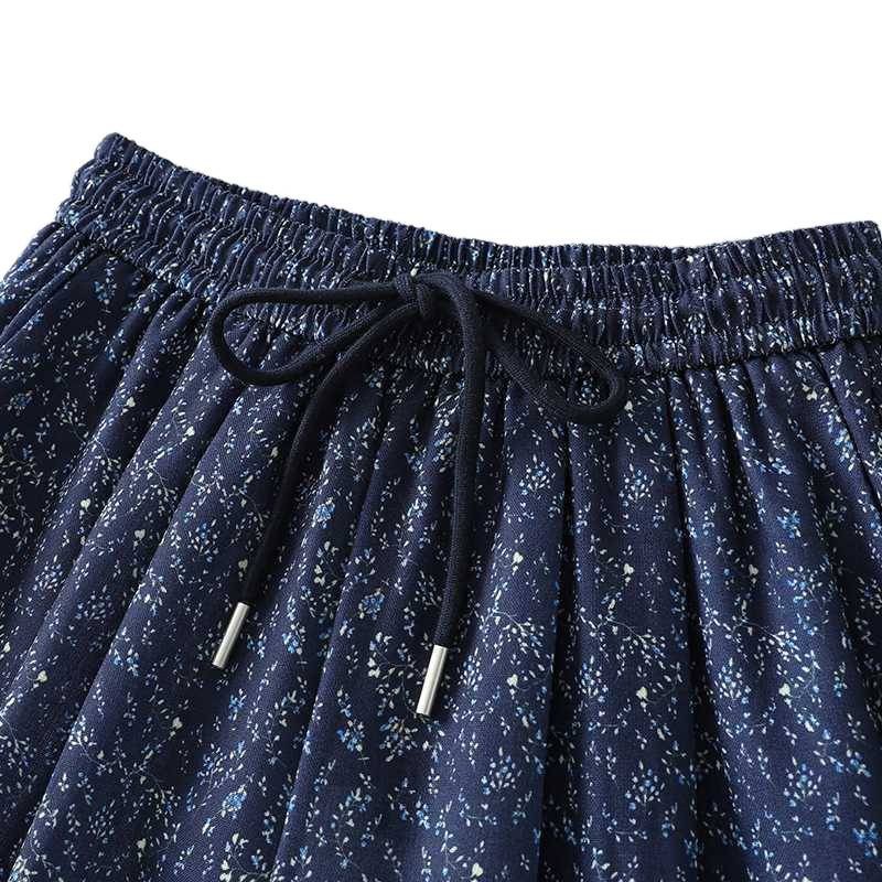 レディース パンツ 花柄 ゆったり ワイド 春夏 カジュアル レトロ 春 夏 ロング
