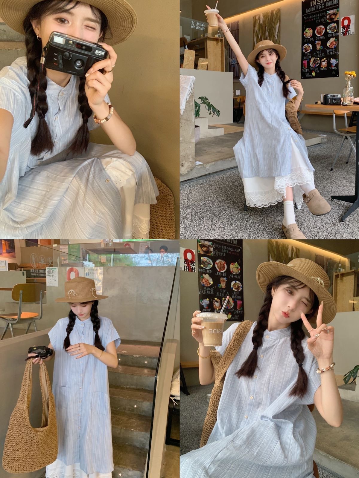 ワンピース ボーダー ストライプ 無地 春夏 カジュアル プリーツ 春 白 夏 シンプル ミモレ セットアップ 切り替えデザイン ホワイト Aライン
