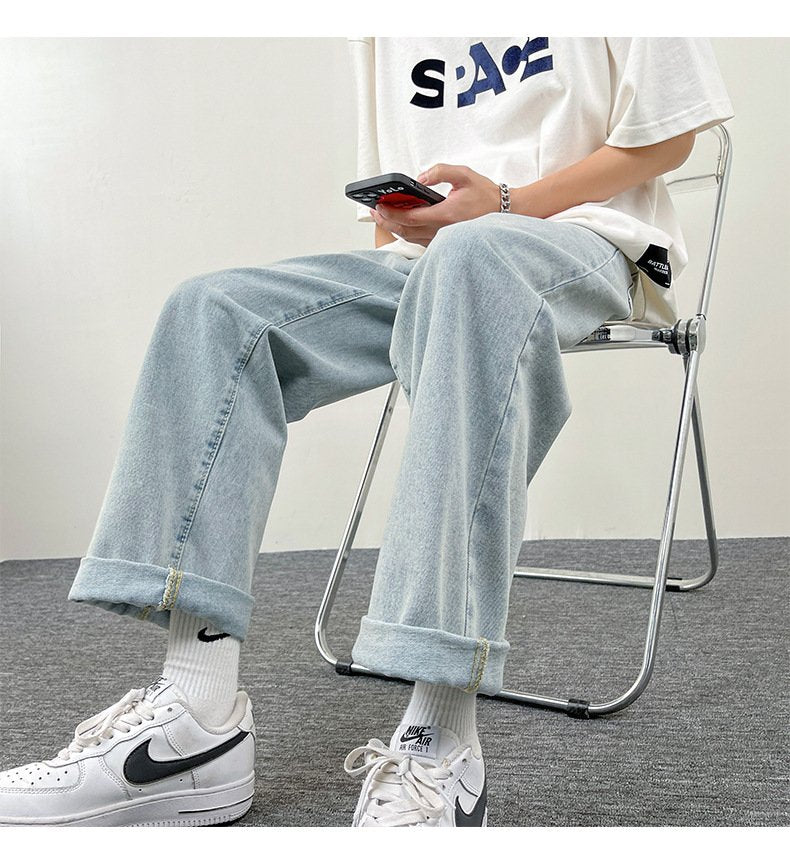 パンツ ゆったり ワイド カジュアル アメリカン ブラック ストレート ワイドパンツ ストリート