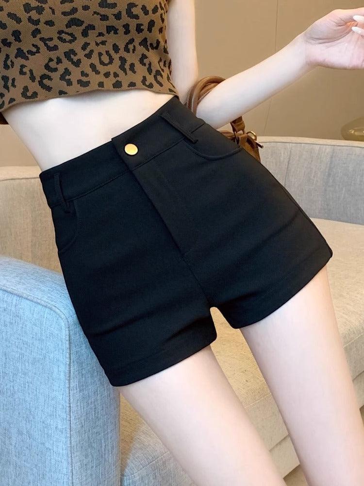 レディース パンツ ボトムス スーツ ショートパンツ 膝上 スリム Aライン ハイウエスト 伸縮性 かわいい きれいめ シンプル カジュアル おしゃれ かっこいい スポーティー 個性的 クール 主役級 キュート 学生風 ベーシック ナチュラル ワイルド 無地 秋 ロングシーズン 通勤 学生 通学 部活 デート お出かけ お泊まり アウトドア イベント 旅行 女子会 休日 ライブ 合コン コンパ 韓国 脚長 モテ トレンド 定番 S M L XL 黒 ベーシックカラー 大人カラー