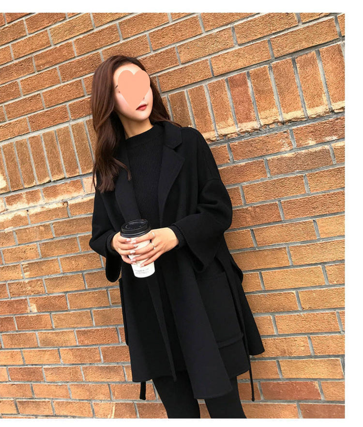 レディース コート 上着 羽織 前開き ロングコート ショート 長袖 ストレート Iライン ベルト ウエストマーク ポケット 2way 大人可愛い きれいめ シンプル 上品 おしゃれ こなれ感 個性的 エレガント 主役級 存在感 都会的 無地 秋 冬 ロングシーズン ママ 通勤 通学 デート お出かけ 旅行 女子会 韓国 オルチャン 暖かい 防寒 体型カバー 普段使い 着回し モテ トレンド 流行 インスタ映え S M L XL 2XL ゆったり ゆる 黒 ブラック