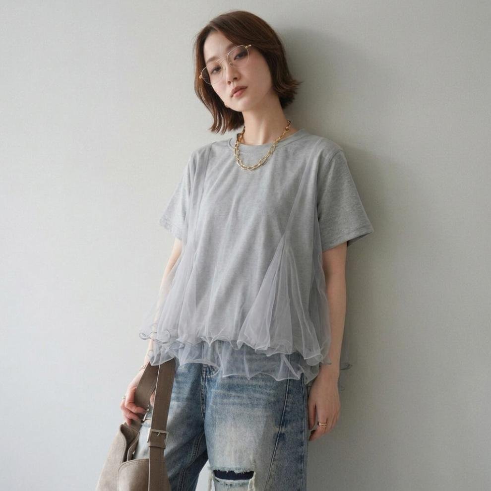 レディース トップス Tシャツ 半袖 無地 春夏 レトロ 通勤 春 重ね着 夏 シンプル シャツ 丸首