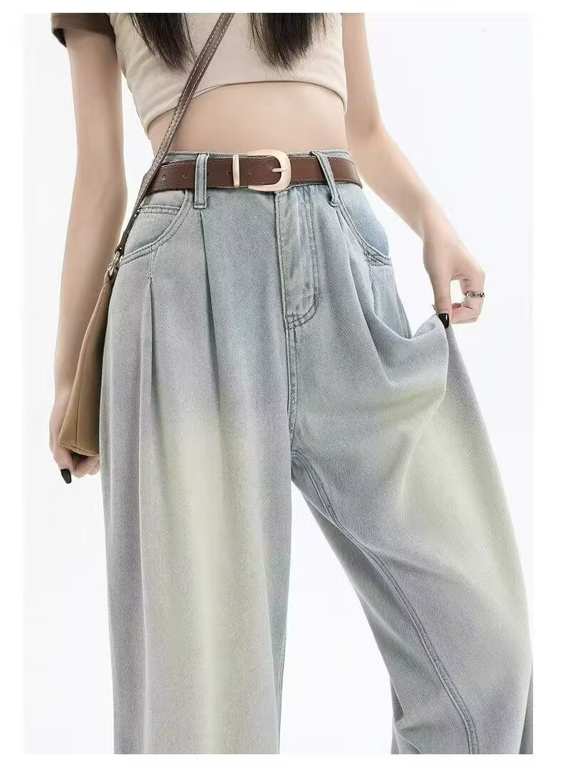 レディース パンツ ボトムス デニム  Gパン ストレートパンツ ロングパンツ デニムパンツ ロング ストリート ポケット ハイウエスト アメカジ タック ブルーデニム かわいい 大人可愛い きれいめ シンプル カジュアル 上品 おしゃれ こなれ感 ボーイッシュ メンズライク 抜け感 ベーシック アメリカン 無地 春 夏 秋 学生 学校 通学 お出かけ 休日 高原 ガーデン ショッピング カフェ 脚長 普段使い 着回し 定番 XS S M L XL 2XL 小さいサイズ 大きいサイズ ゆったり ブルー