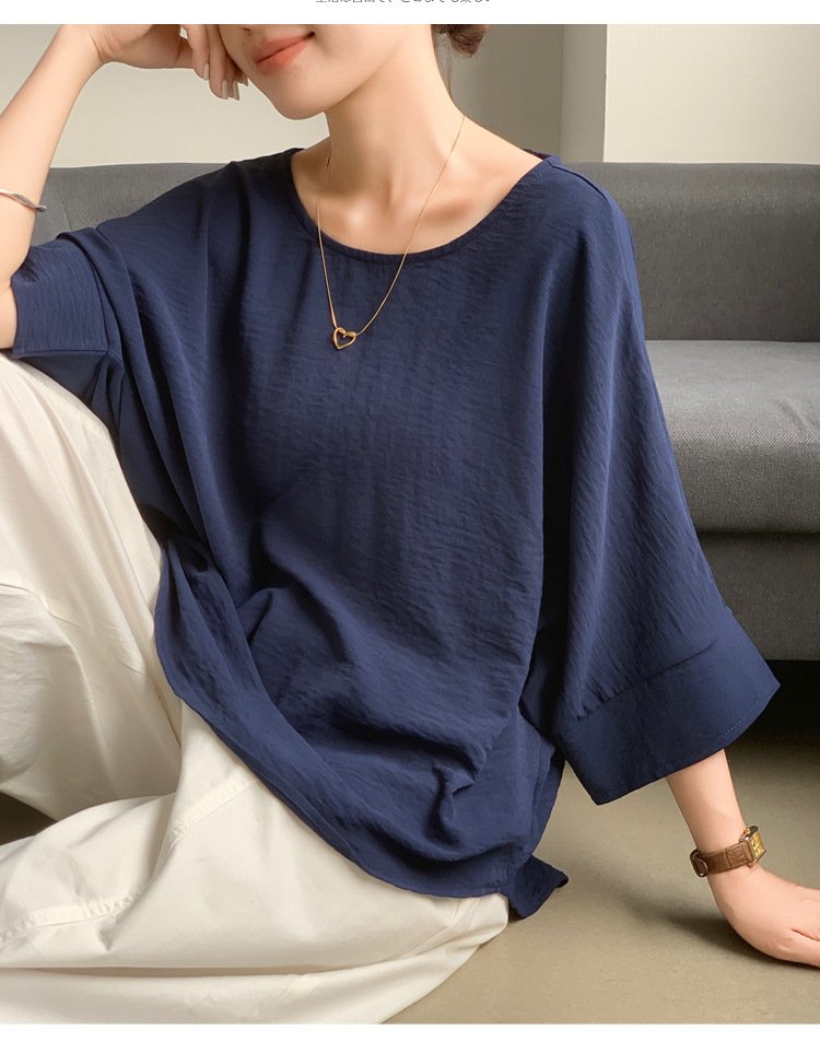 レディース シャツ トップス ボーダー ストライプ ゆったり 春夏 きれいめ 通勤 前開き 春 夏 ラウンドネック シンプル 都会的 快適