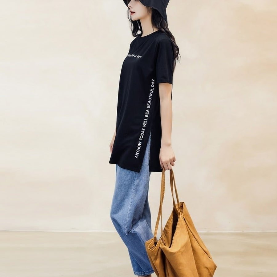 レディース Tシャツ 半袖 プリント ゆったり 春夏 カジュアル 春 夏 ラウンドネック シャツ ミディアム