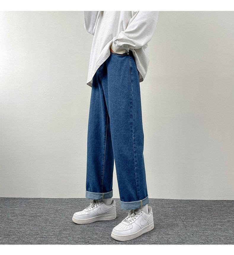 パンツ ゆったり ワイド カジュアル アメリカン ブラック ストレート ワイドパンツ ストリート
