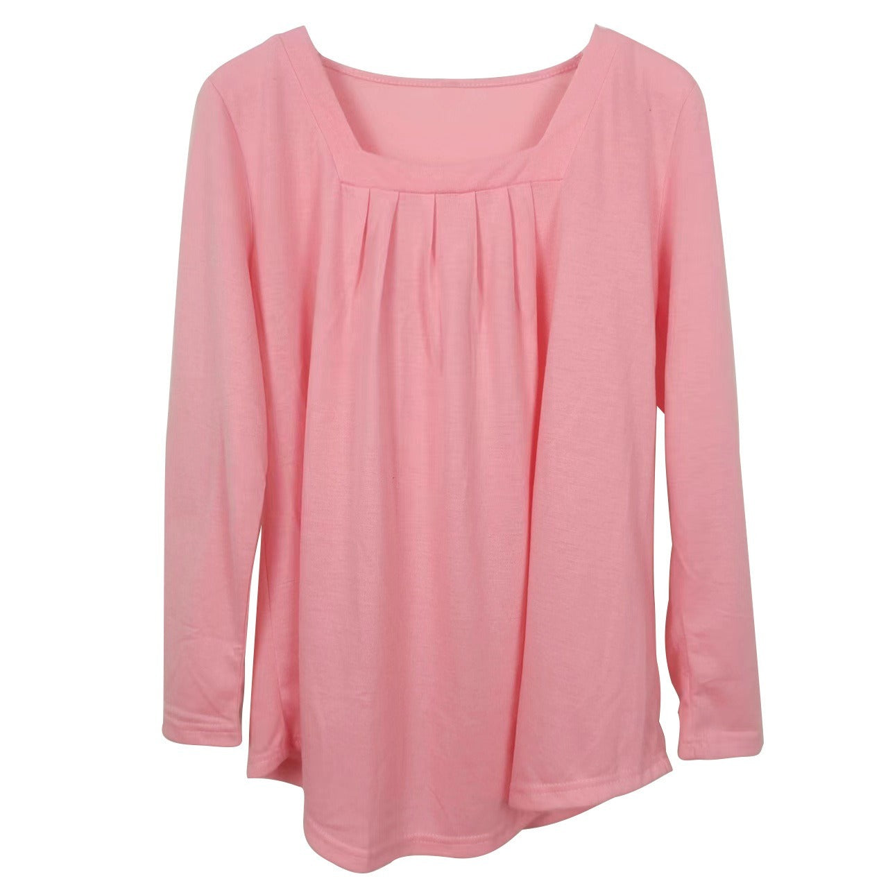 レディース トップス カットソー チュニック Tシャツ ロング 長袖 スクエアネック フェミニン タック タックプリーツ かわいい 大人可愛い きれいめ シンプル カジュアル 上品 おしゃれ こなれ感 ガーリー 抜け感 ベーシック 無地 春 秋 学生 学校 通学 デート お出かけ お泊まり 女子会 休日 高原 ガーデン ショッピング カフェ 普段使い 着回し 定番 S M L XL 2XL 3XL 4XL 5XL 大きいサイズ ゆったり ホワイト ブラック グレー ピンク ブルー ワインレッド グリーン