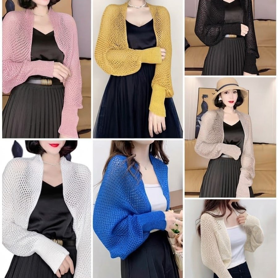 ニット カーディガン 長袖 無地 春夏 きれいめ 通勤 春 夏 シンプル 上品 ストレッチ レギュラー ポリエステル