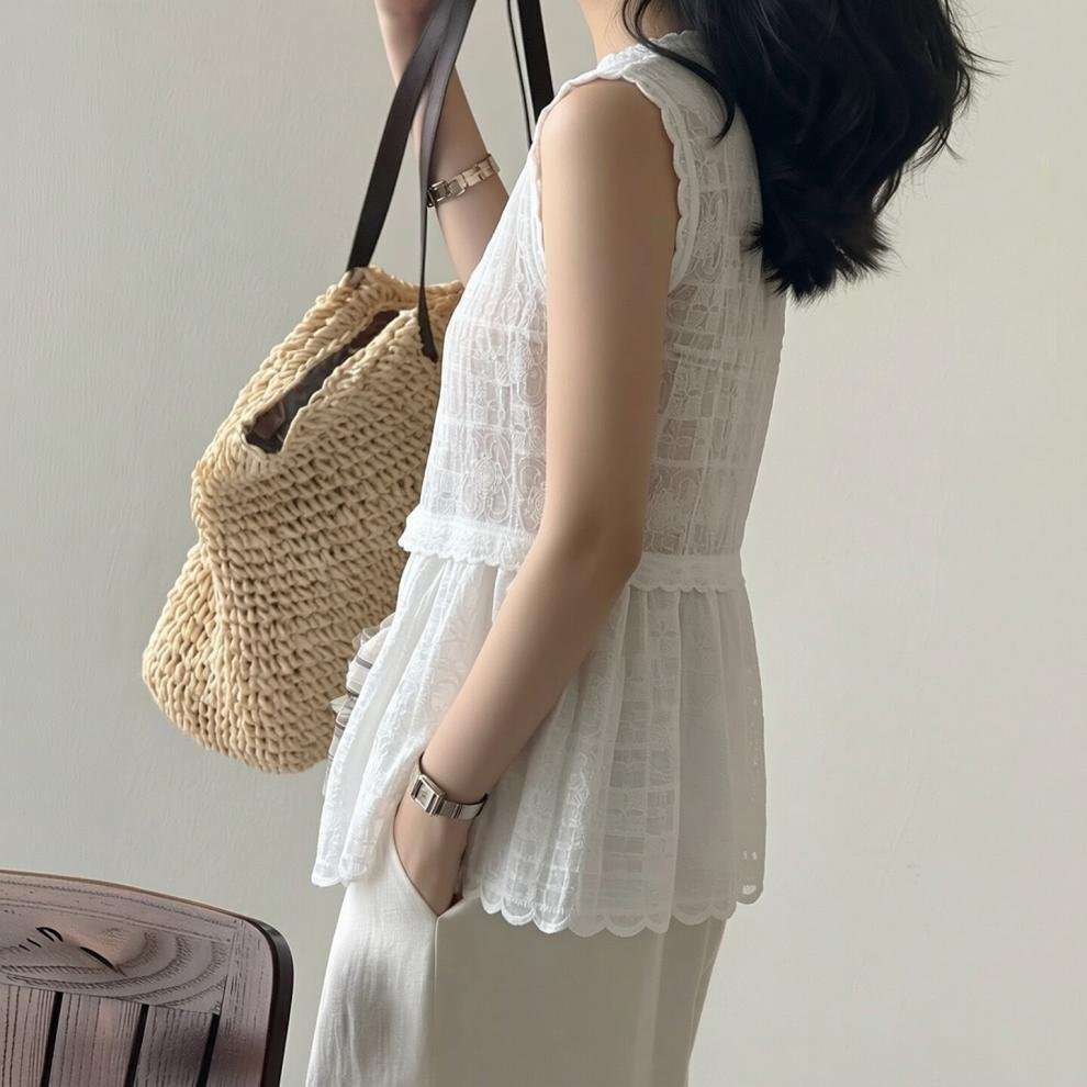 レディース トップス カーディガン ノースリーブ 春夏 きれいめ 通勤 大きいサイズ 袖なし 春 夏 都会的 レギュラー 丸首