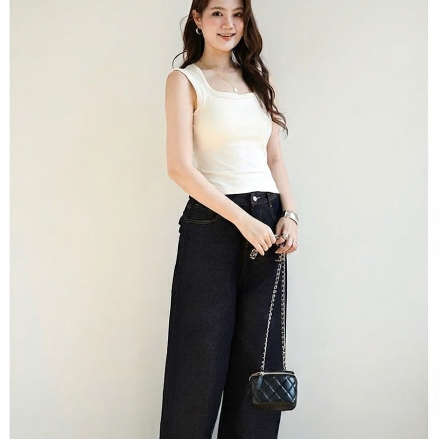 レディース トップス 無地 ゆったり ワイド 春夏 カジュアル 体型カバー 春 ショート 夏 シンプル キャミソール タンクトップ リブ アウター インナー