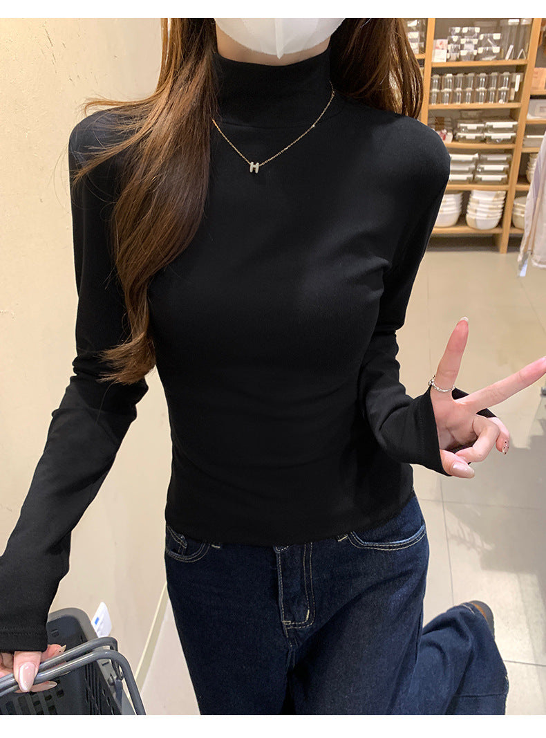 レディース トップス カットソー インナー ミディアム 長袖 ハイネック タイト スリム 細身 スマート きれいめ シンプル カジュアル 上品 おしゃれ こなれ感 エレガント ベーシック 無地 春 秋 冬 ロングシーズン 母の日 授業参観 ママ OL 通勤 学生 学校 通学 デート お出かけ アウトドア イベント 旅行 公園 女子会 休日 ホテル ショッピング ライブ お花見 合コン コンパ カフェ 重ね着 普段使い 着回し レイヤード 定番 S M L XL ホワイト ブラック ブラウン グレー