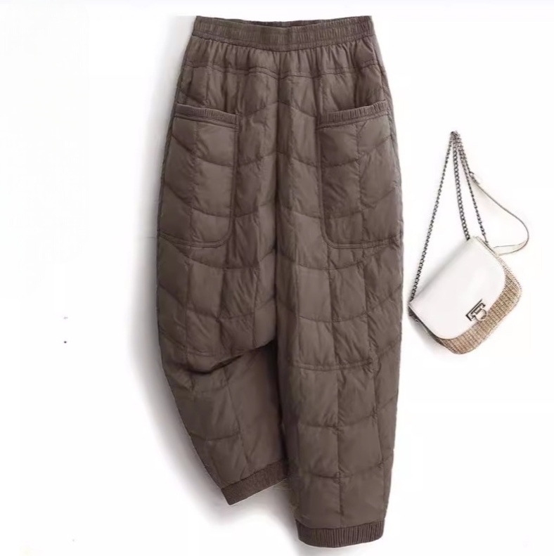 レディース パンツ ボトムス テーパードパンツ ワイドパンツ アンクル丈 フェミニン ストリート ポケット ハイウエスト リブ 中厚手 綿 コットン きれいめ シンプル カジュアル おしゃれ かっこいい こなれ感 ラフ メンズライク マニッシュ ボーイッシュ スポーティー ベーシック カントリー アクティブ ナチュラル 無地 秋 冬 アウトドア キャンプ 休日 防寒 普段使い 着回し 定番 M L XL 2XL 3XL 4XL 大きいサイズ ビッグ ゆったり ゆる 黒 ブラック 茶色 ブラウン ベージュ