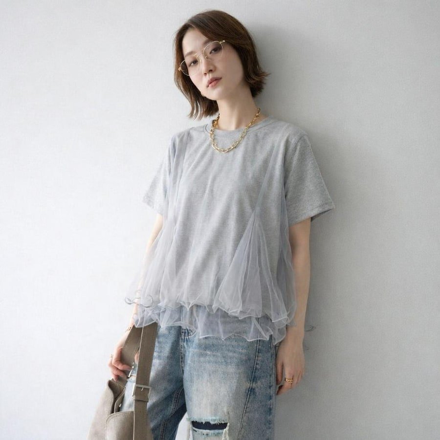 レディース トップス Tシャツ 半袖 無地 春夏 レトロ 通勤 春 重ね着 夏 シンプル シャツ 丸首