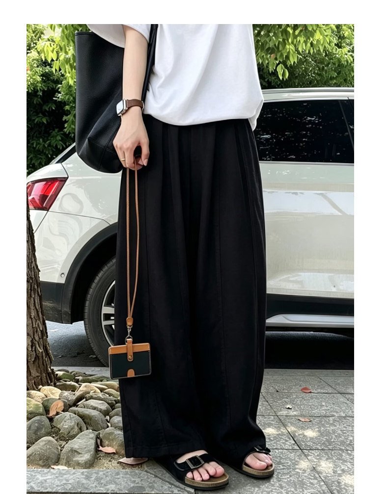レディース パンツ 無地 ゆったり ワイド コットン 綿 麻 春夏 カジュアル きれいめ 通勤 春 白 夏 シンプル ロング ワイドパンツ 薄手 バルーン ハイウエスト 都会的
