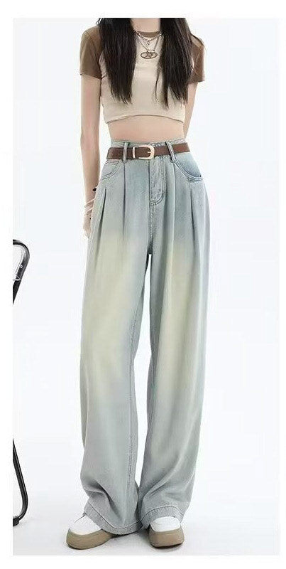 レディース パンツ ボトムス デニム  Gパン ストレートパンツ ロングパンツ デニムパンツ ロング ストリート ポケット ハイウエスト アメカジ タック ブルーデニム かわいい 大人可愛い きれいめ シンプル カジュアル 上品 おしゃれ こなれ感 ボーイッシュ メンズライク 抜け感 ベーシック アメリカン 無地 春 夏 秋 学生 学校 通学 お出かけ 休日 高原 ガーデン ショッピング カフェ 脚長 普段使い 着回し 定番 XS S M L XL 2XL 小さいサイズ 大きいサイズ ゆったり ブルー
