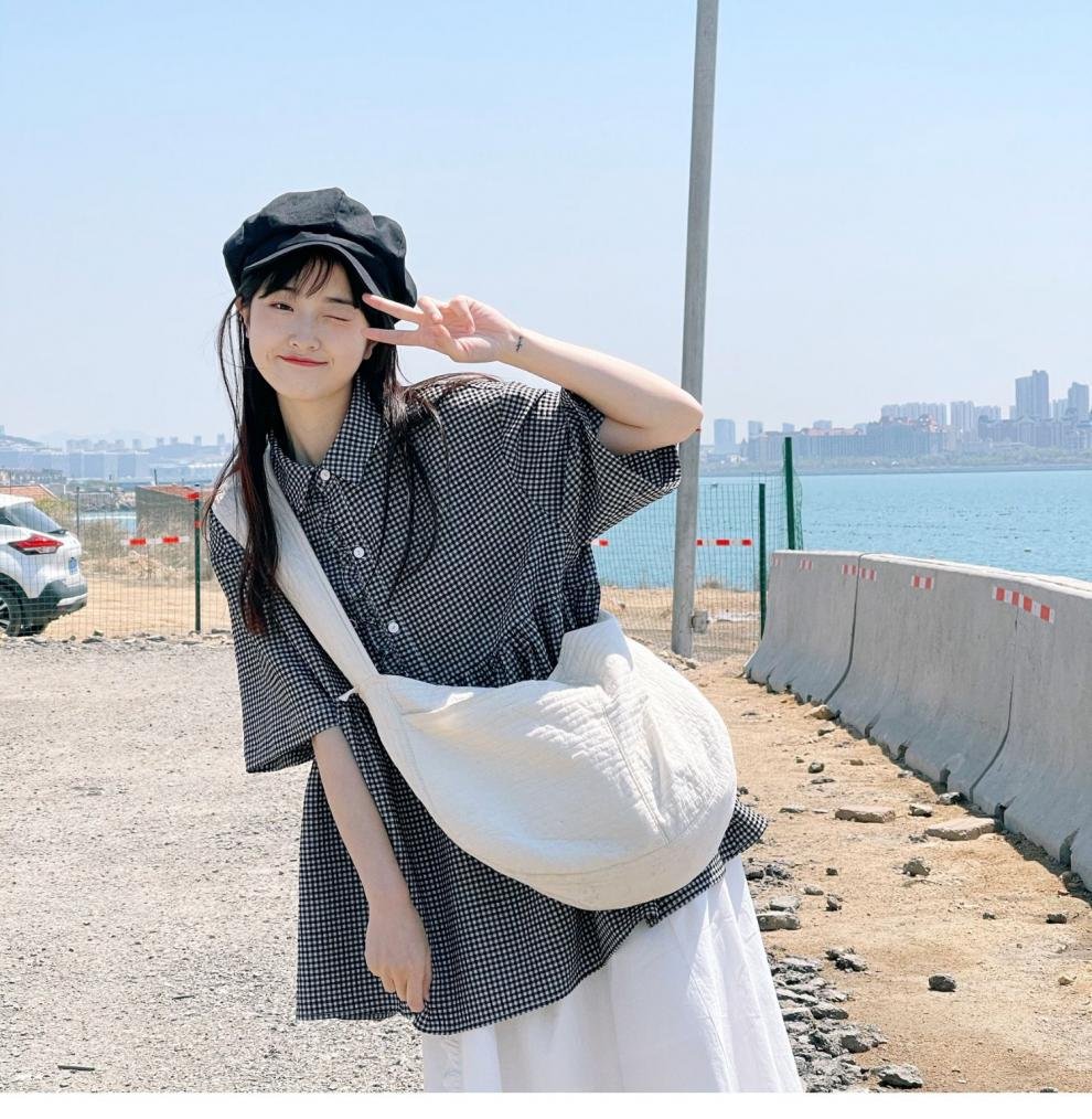 レディース シャツ トップス 半袖 チェック柄 ゆったり 春夏 きれいめ 通勤 韓国風 前開き 春 夏 学生 襟付き 都会的
