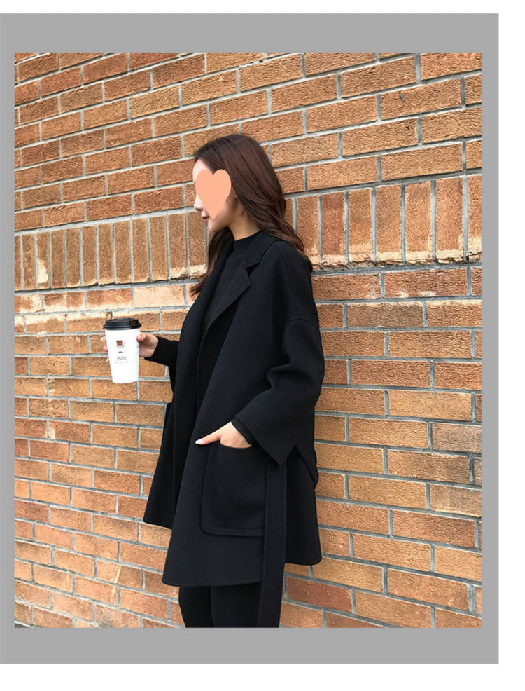 レディース コート 上着 羽織 前開き ロングコート ショート 長袖 ストレート Iライン ベルト ウエストマーク ポケット 2way 大人可愛い きれいめ シンプル 上品 おしゃれ こなれ感 個性的 エレガント 主役級 存在感 都会的 無地 秋 冬 ロングシーズン ママ 通勤 通学 デート お出かけ 旅行 女子会 韓国 オルチャン 暖かい 防寒 体型カバー 普段使い 着回し モテ トレンド 流行 インスタ映え S M L XL 2XL ゆったり ゆる 黒 ブラック