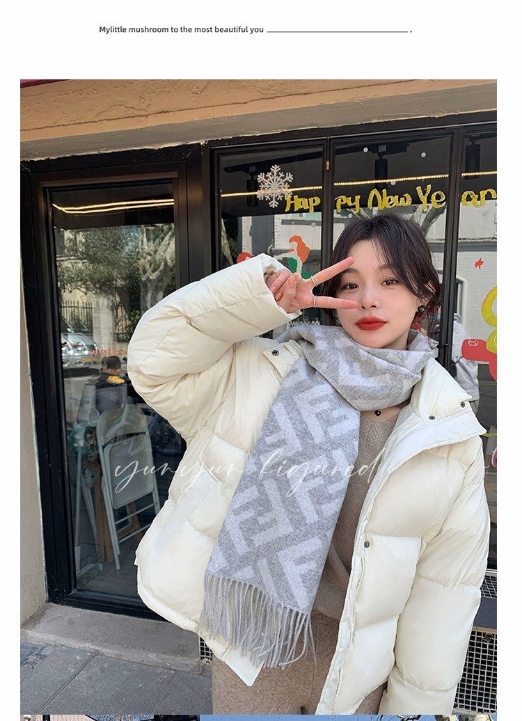 レディース コート ジャケット 長袖 ゆったり 冬 きれいめ 通勤 体型カバー ショート ホワイト ダウン おしゃれ 暖かい スタンドカラー レギュラー ポリエステル ダウンジャケット