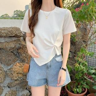 レディース Tシャツ 半袖 プリント ゆったり コットン 綿 カジュアル レトロ 体型カバー 大きいサイズ 男女兼用 ラウンドネック シャツ