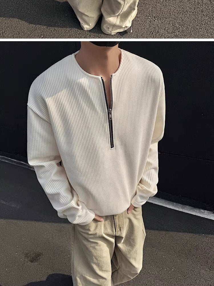 Tシャツ コート 長袖 無地 ゆったり 春 秋冬 春夏 ラウンドネック 秋 シンプル 冬 シャツ ハーフ ポリエステル