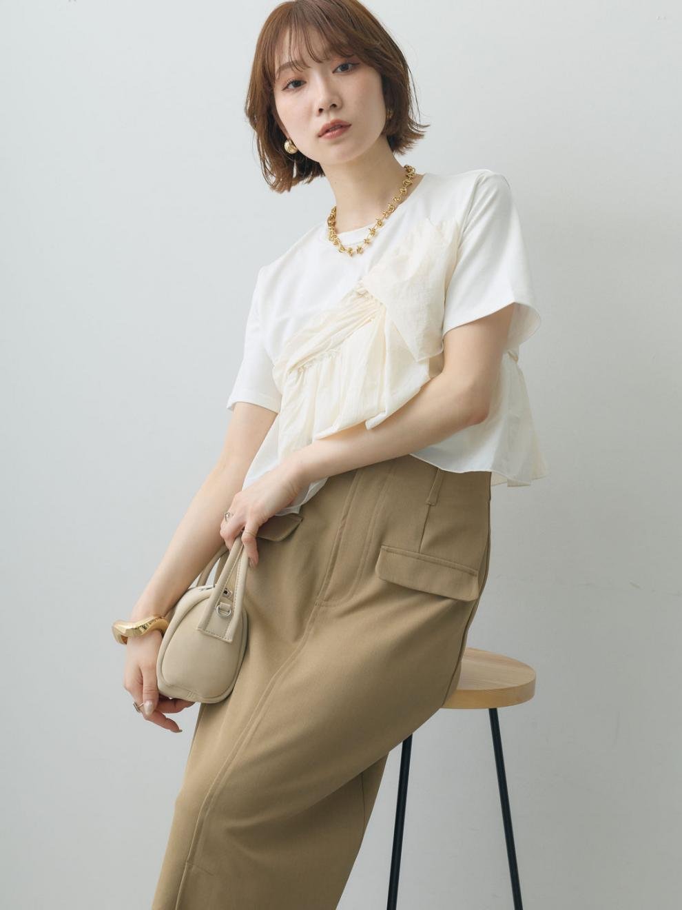レディース トップス Tシャツ 半袖 無地 コットン 綿 春夏 春 白 夏 シンプル 上品 シャツ 襟付き
