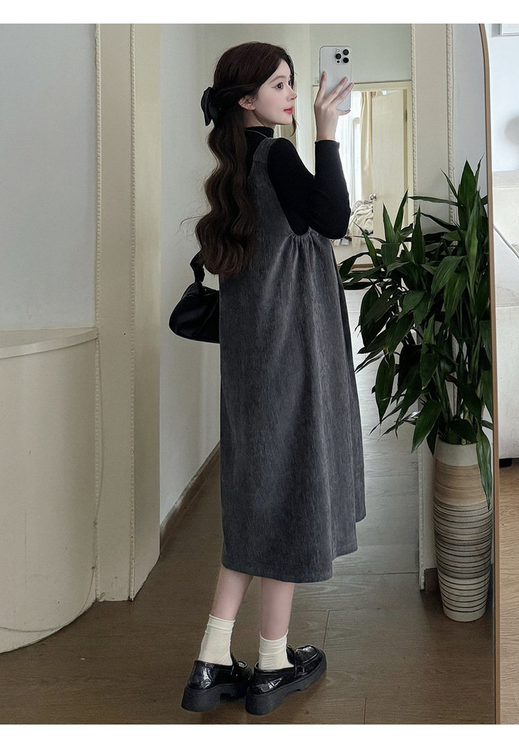 レディース スカート 長袖 無地 ゆったり 春夏 ボトムス おしゃれ 春 夏 シンプル マタニティ ミモレ タイ 着痩せ
