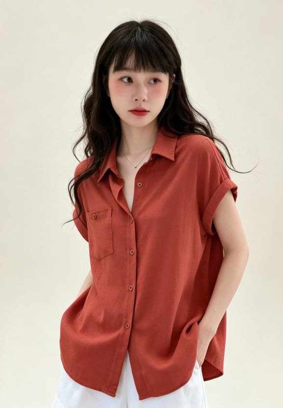 ブラウス シャツ 半袖 ゆったり リネン 春夏 きれいめ 通勤 前開き 春 夏 襟付き ボタン
