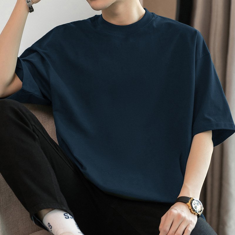 Tシャツ 半袖 無地 ゆったり コットン 綿 春夏 カジュアル アメリカン 春 夏 ラウンドネック シンプル シャツ