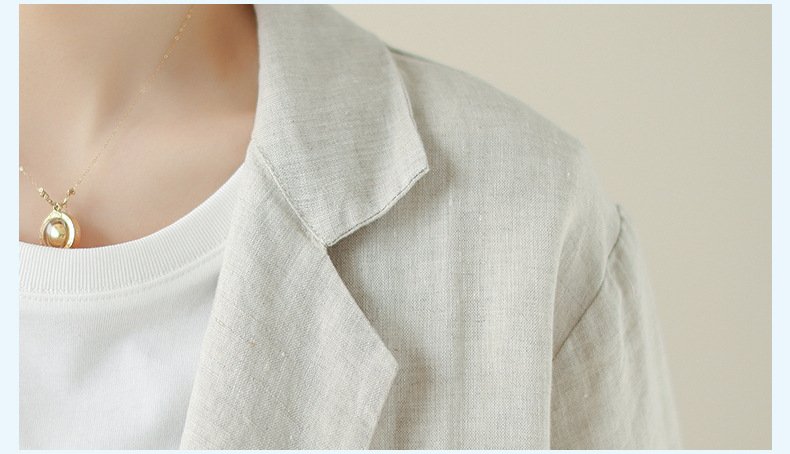 レディース ジャケット ゆったり コットン 綿 リネン 春夏 きれいめ レトロ 通勤 オフィス 体型カバー 春 ショート 夏 レザー レギュラー ボタン