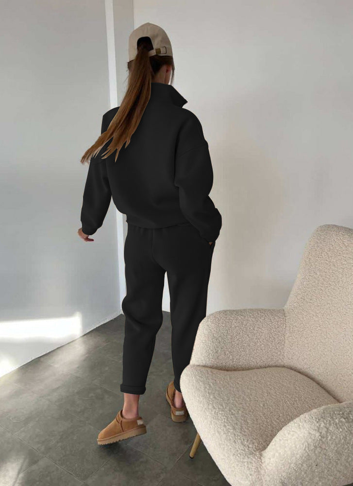 レディース トップス パンツ ボトムス ルームウェア 部屋着 セットアップ ミディアム テーパードパンツ ロング アンクル丈 長袖 ドロップショルダー 襟付き スタンドカラー ストリート ポケット ボタン アメカジ シンプル カジュアル おしゃれ かっこいい こなれ感 ラフ ボーイッシュ ベーシック 無地 春 秋 ママ 学生 学校 通学 部活 お出かけ アウトドア 旅行 ジム 公園 休日 韓国 オルチャン コーデ 体型カバー 普段使い 着回し S M L XL ホワイト ブラック グレー ベージュ