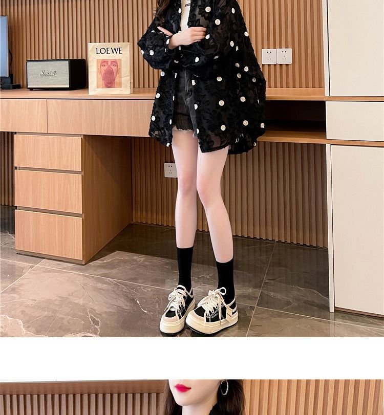 シャツ コート ジャケット 長袖 ゆったり 春夏 カジュアル 前開き 春 夏 ミモレ 薄手 ポリエステル