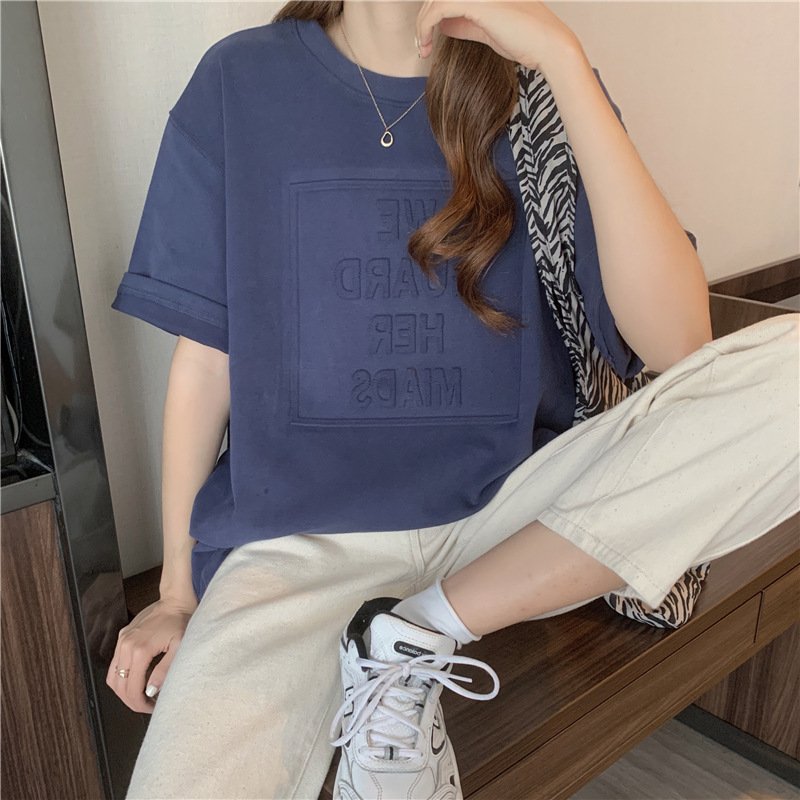 レディース トップス Tシャツ 半袖 プリント ゆったり コットン 綿 春夏 カジュアル 大きいサイズ 春 夏 ラウンドネック シャツ 切り替えデザイン レギュラー ポリエステル