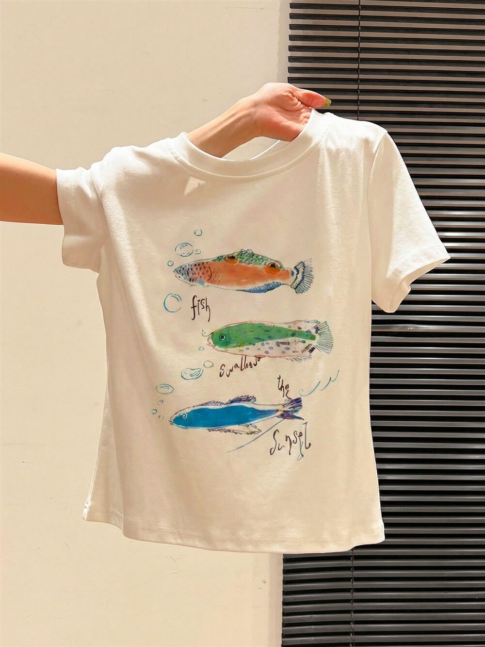 レディース Tシャツ 半袖 プリント スリム コットン 綿 春夏 ミニ 春 白 夏 ラウンドネック シャツ フェミニン ポリエステル