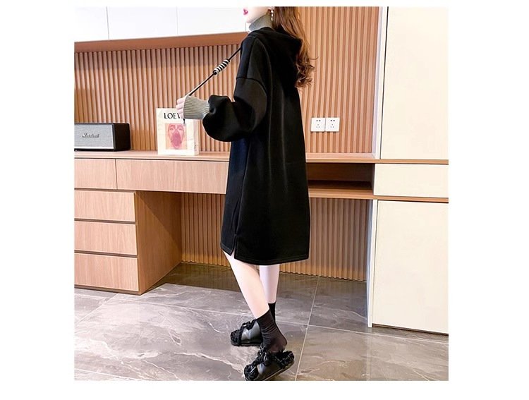 ワンピース 長袖 秋 冬 カジュアル ロング 厚手 シック
