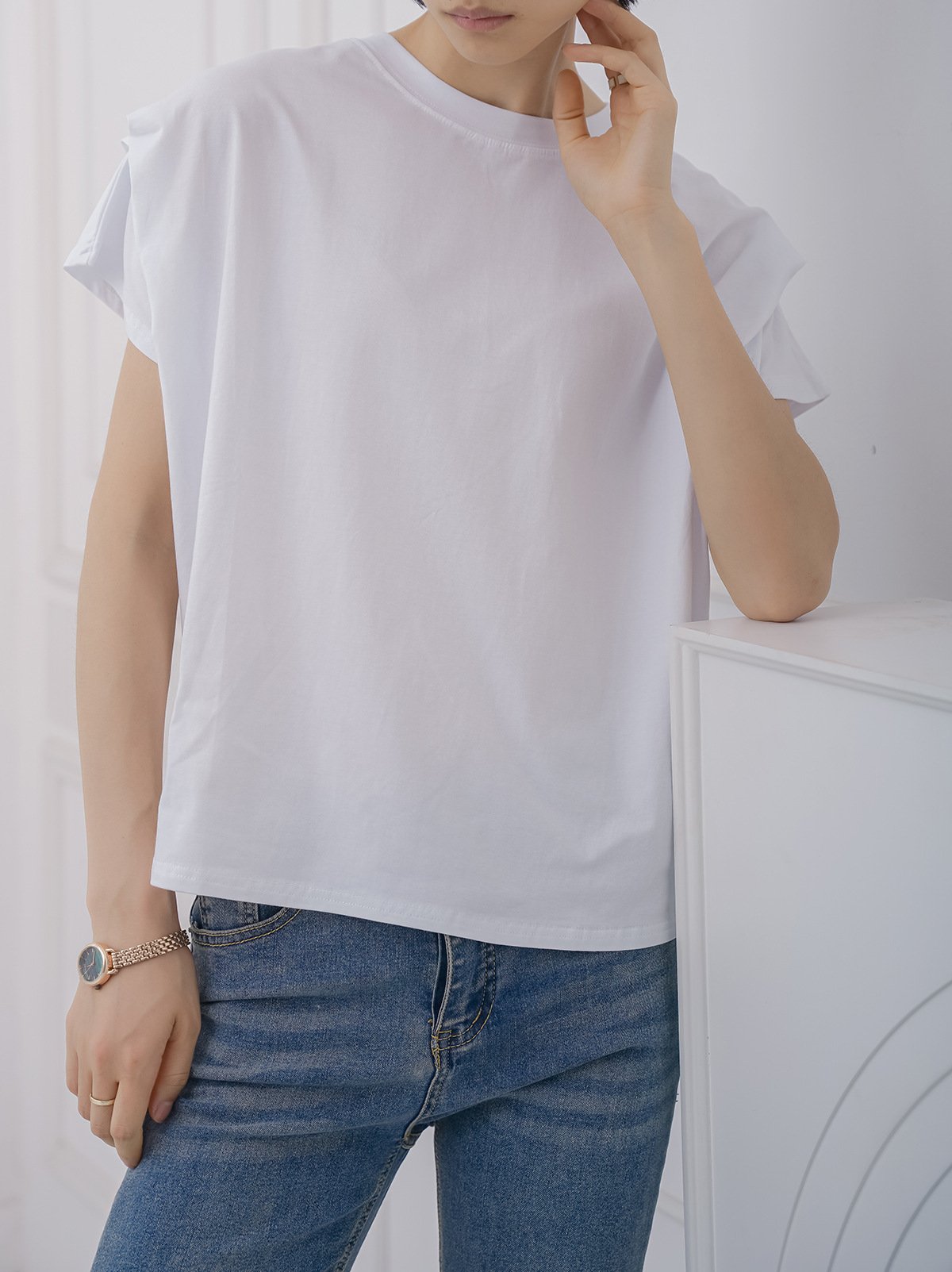 レディース トップス Tシャツ ニット 半袖 ボーダー ストライプ チェック柄 ゆったり コットン 綿 夏 体型カバー 春夏 膝丈 ラウンドネック シャツ