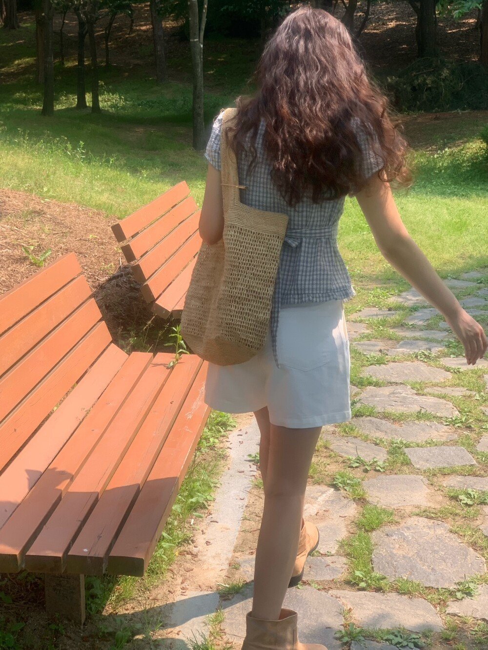 シャツ 半袖 チェック柄 春夏 前開き 春 夏 ラウンドネック フリル
