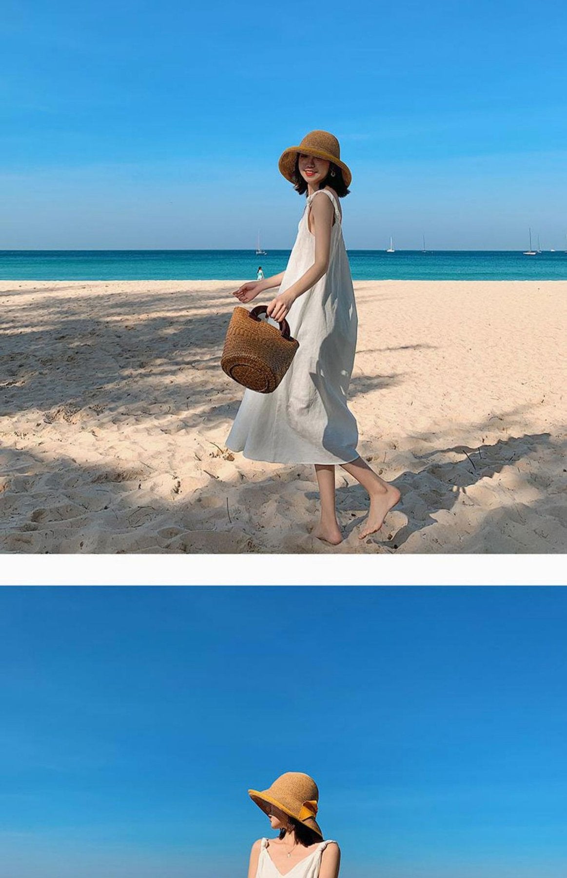 ワンピース ノースリーブ 無地 スリム 春夏 袖なし 春 白 夏 シンプル リゾート ロング タイト 細身 Aライン