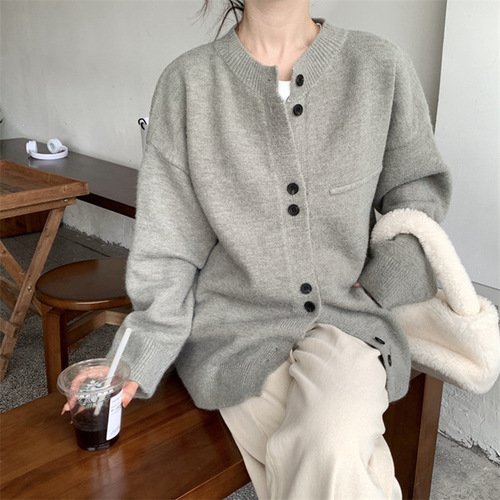 レディース コート 長袖 ゆったり 秋冬 秋 体型カバー 冬 スタンドカラー 上着