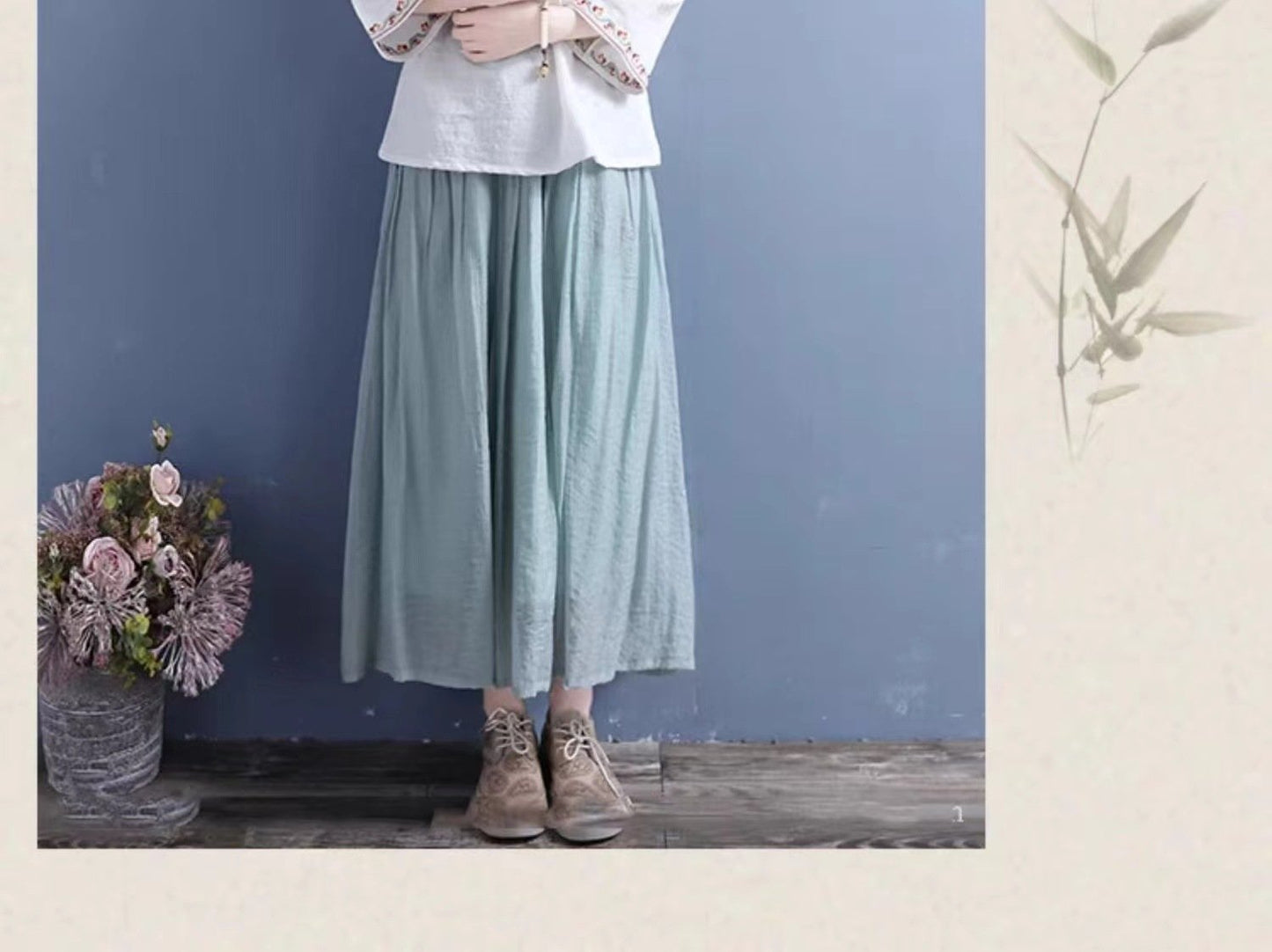 レディース シャツ トップス 無地 コットン 綿 麻 春夏 レトロ 前開き 春 夏 シンプル 刺繍 ロング 薄手 ベルスリーブ セットアップ