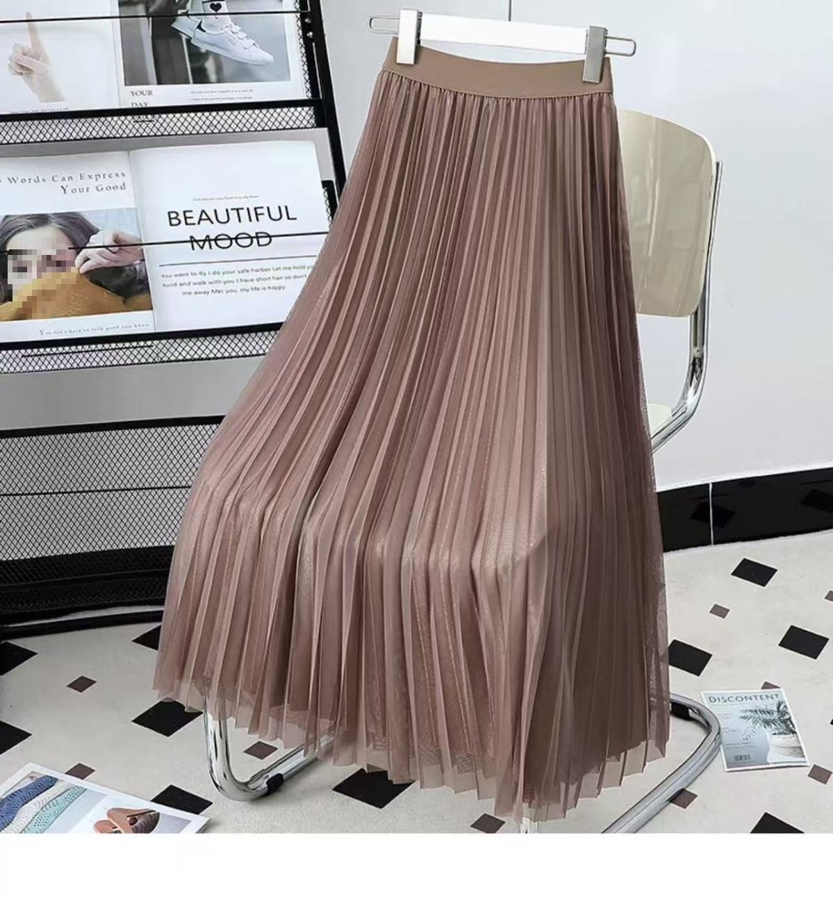 レディース スカート 無地 スリム 春夏 きれいめ プリーツ 春 フレア 夏 シンプル 上品 ロング ドレープ プリーツスカート