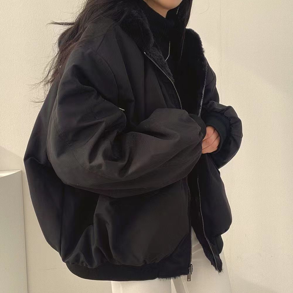 レディース ジャケット コート アウター 上着 羽織 前開き ミディアム 長袖 フード オーバーサイズ ストリート ファスナー ポケット リバーシブル アメカジ 裏起毛 シンプル カジュアル おしゃれ かっこいい こなれ感 ラフ メンズライク ルーズ ベーシック ナチュラル ワイルド 無地 秋 冬 ママ 通勤 学生 デート お出かけ お泊まり アウトドア 旅行 公園 休日 ショッピング 着回し 定番 S M L XL 2XL ゆったり 大きいサイズ ブラック ベージュ ブルー グリーン ベーシックカラー