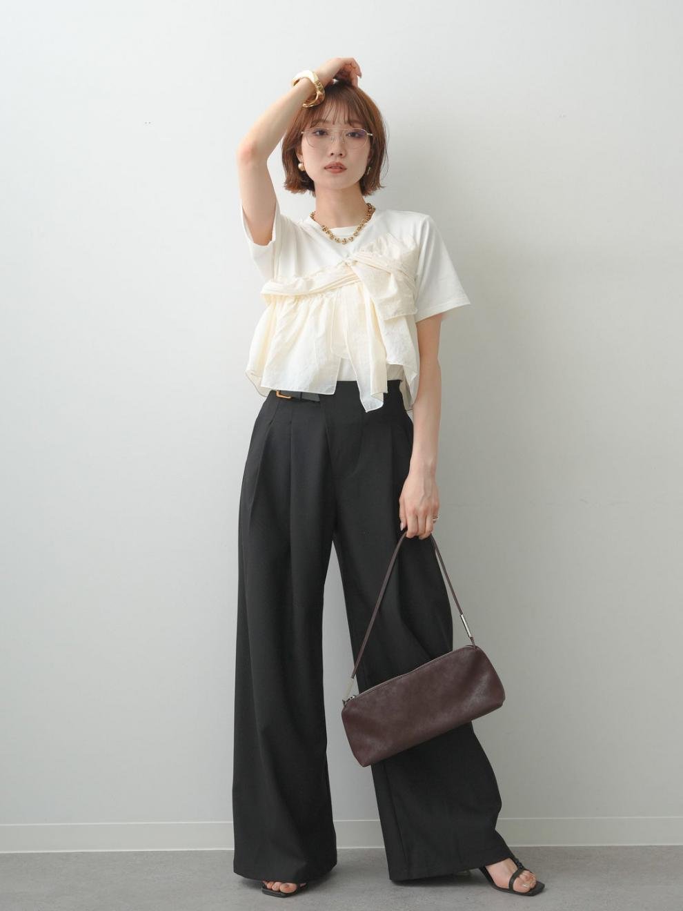レディース トップス Tシャツ 半袖 無地 コットン 綿 春夏 春 白 夏 シンプル 上品 シャツ 襟付き
