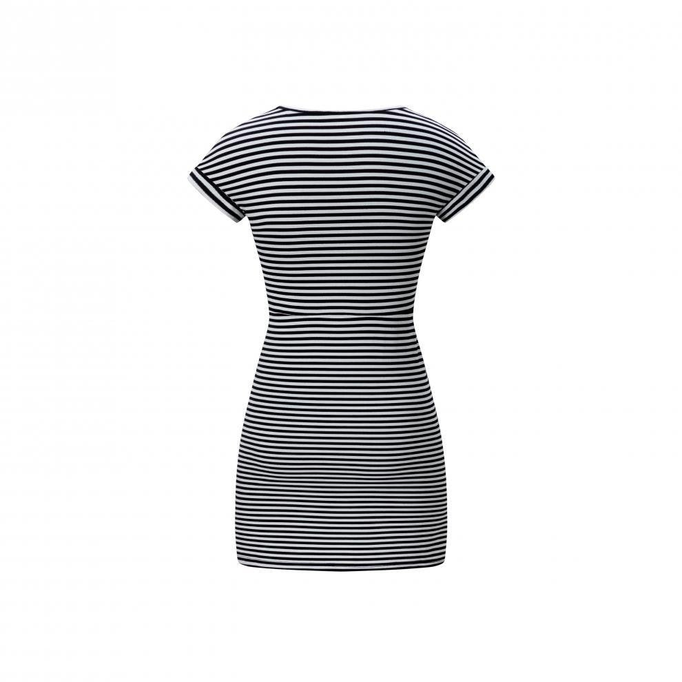 ワンピース ニット 半袖 ボーダー ストライプ 無地 春夏 きれいめ 通勤 春 夏 ラウンドネック シンプル ロング ウエストマーク ハイウエスト